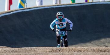 Mariana Díaz ya pasó por la pista del BMX y ahora le toca enfrentarse al velódromo. (Prensa Odesur)