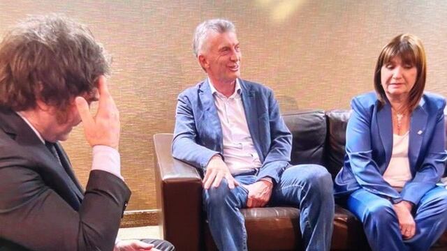 Milei, Macri y Bullrich esta noche.