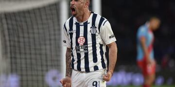 El uruguayo Michael Santos, goleador de Talleres y de la Liga, en el equipo ideal (Facundo Luque / La Voz).