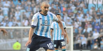 Lisandro López jugará su último partido con la camiseta de Racing en el Cilindro de Avellaneda ante Godoy Cruz (Racing)