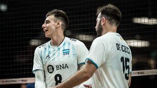 Agustín Loser, una de las figuras en el triunfo argentino sobre Canadá en la LNV.