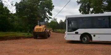 Oberá: ejecutan obras viales.