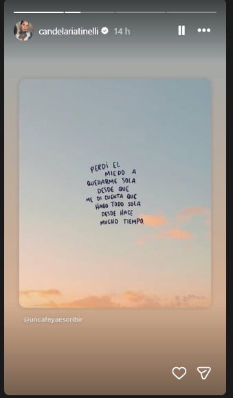 La publicación de Cande Tinelli en medio de la interna familiar