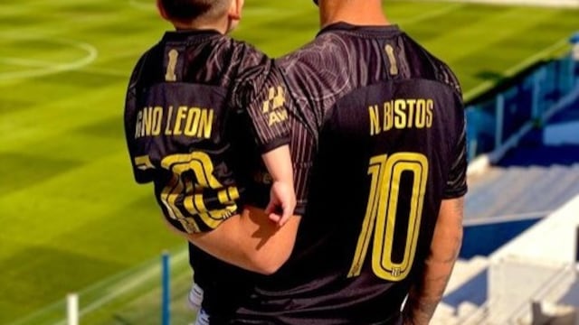 Nahuel Bustos se emocionó por su hijo Gino León, y por el regreso a Talleres (Prensa Talleres).