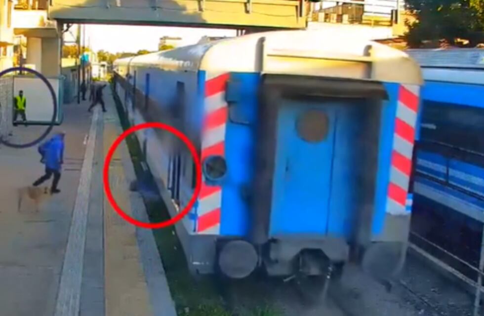 La imprudencia de una mujer que quiso subirse a un tren en movimiento y cayó a las vías