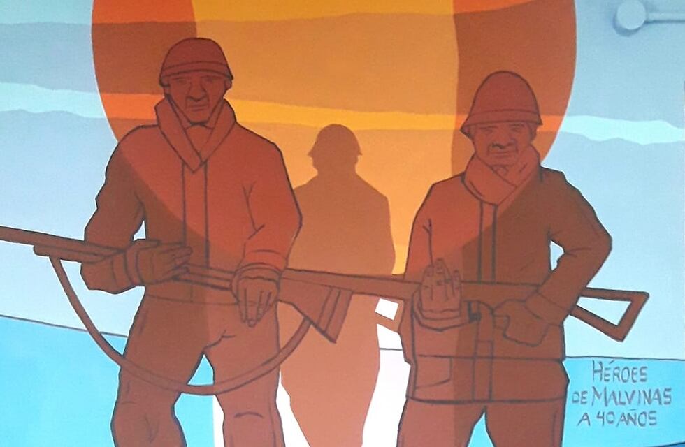 Villa del Mar: inauguran un mural en homenaje a los Héroes de Malvinas