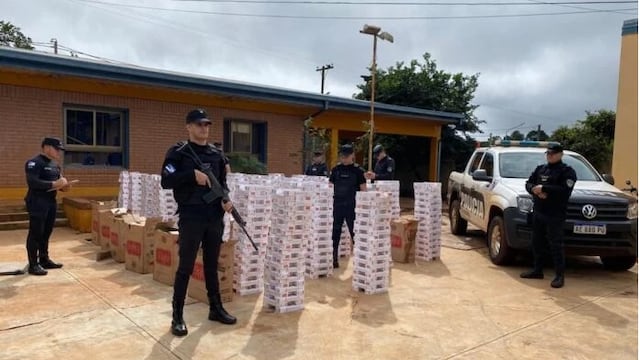 Incautan cigarrillos de contrabando tras un siniestro vial en San Pedro.