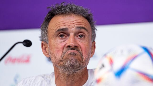 Luis Enrique nunca supo que su equipo casi se queda afuera del Mundial Foto: AP.
