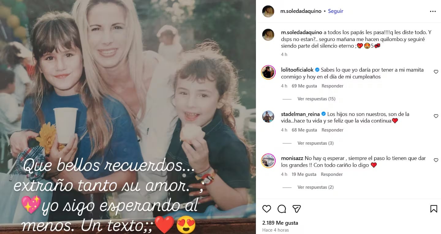 El mensaje de Soledad Aquino contra sus hijas