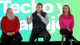 Sergio Massa estuve en el estadio de Ferro, en el barrio porteño de Caballito.