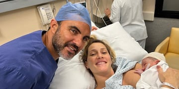 Cubero y Viciconte, aquí en una de las primeras imágenes de su hijo Luca, iniciaron su relación en febrero de 2018. (Instagram).