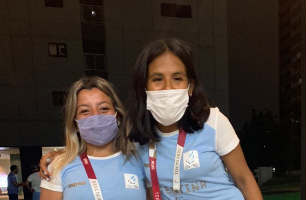 Yanina Martínez y Antonella Ruiz Díaz compartieron foto en Juegos Paralímpicos