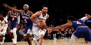 Facundo Campazzo. Tras dos años en Denver Nuggets, el base de 31 años jugará en Dallas Mavericks. (AP)