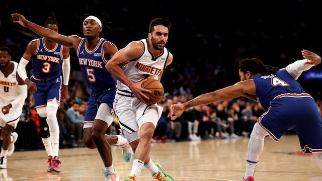 Facundo Campazzo. Tras dos años en Denver Nuggets, el base de 31 años jugará en Dallas Mavericks. (AP)