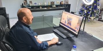 Insfrán se reunió de manera virtual con Alberto Fernández por la campaña de vacunación