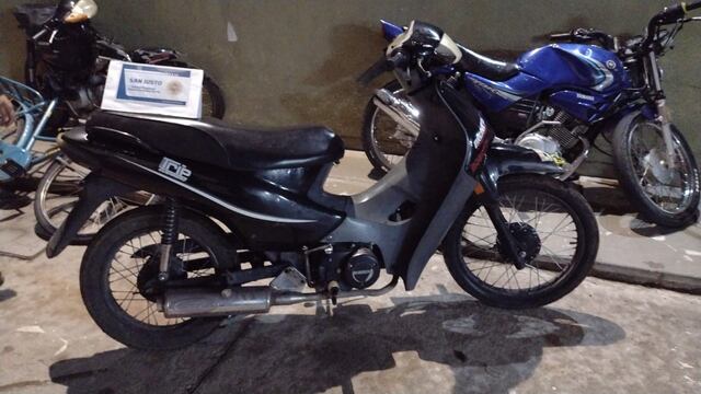 Moto secuestrada en Arroyito