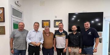 Roberto Mirabella junto a la CGT de Rafaela