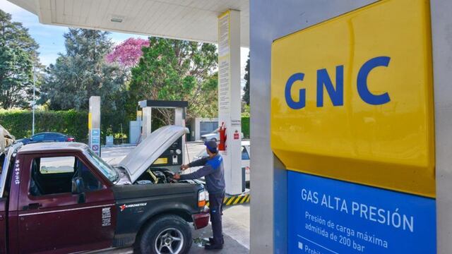 El GNC aumentó un 10% promedio este lunes en Córdoba.