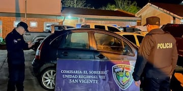 Recuperan en El Soberbio un rodado robado en Buenos Aires.