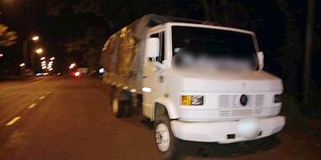 El vehículo fue secuestrado.