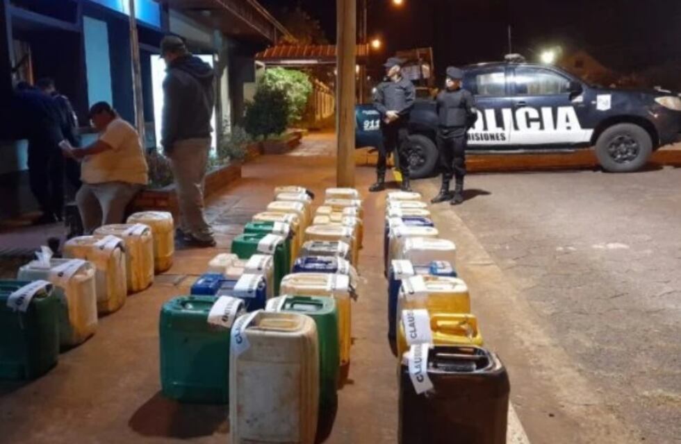 Capioví: incautan contrabando de combustible