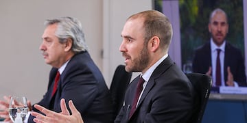 Martín Guzmán y Alberto Fernández