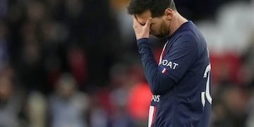 Messi, suspendido en PSG. (AP)