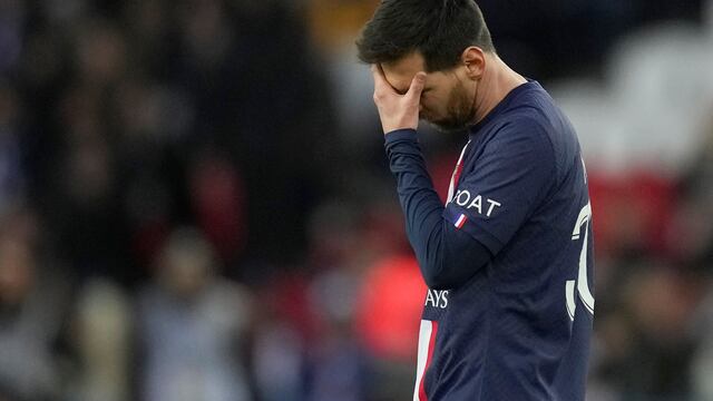 Messi, suspendido en PSG. (AP)