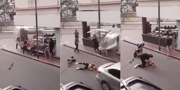 La lona embolsó el viento, se soltó y tiró a dos mujeres a la calle. Ocurrió en La Cañada y Jujuy.