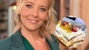 Jimena Monteverde mostró cómo hacer un postre con pionono.