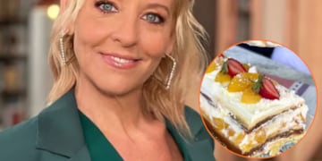 Jimena Monteverde mostró cómo hacer un postre con pionono.