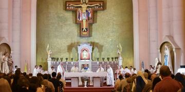 Monseñor Eduardo María Taussig celebró su última misa como obispo de San Rafael. (Foto: De Buena Fe Digital)