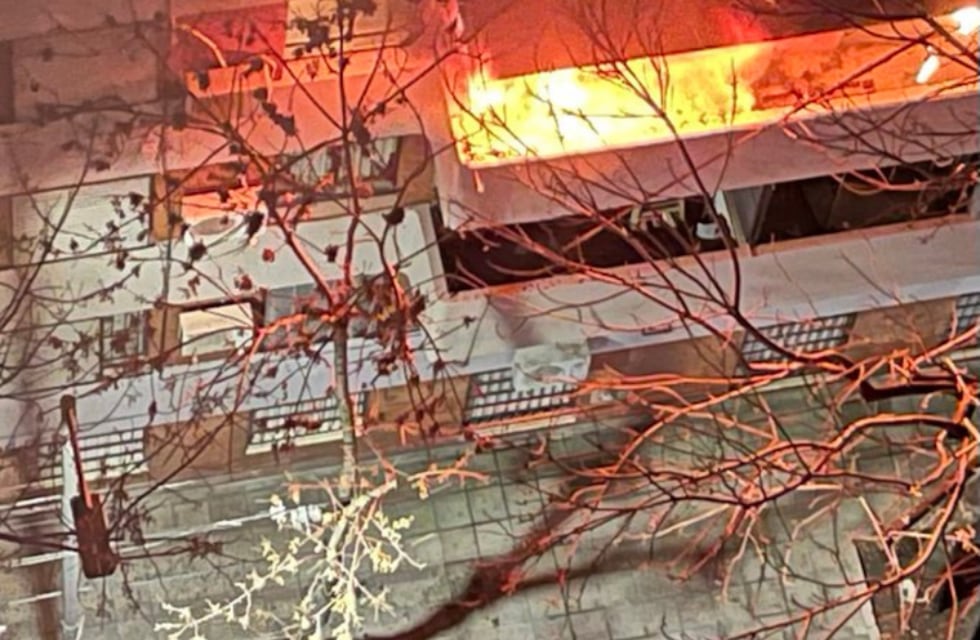 Se prendió fuego un departamento en Belgrano