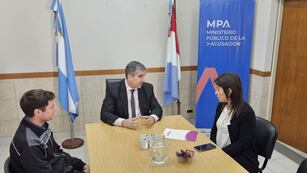 Carlos María Vottero, Fiscal Regional de Rafaela, dialogó con la presidenta comunal de Hersilia, Silvana Romero sobre la situación de inseguridad.