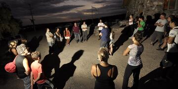Este sábado la comuna ha organizado un tour nocturno en la Reserva Natural Divisadero Largo. Gentileza MCM