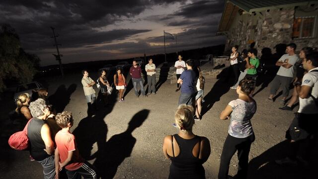 Este sábado la comuna ha organizado un tour nocturno en la Reserva Natural Divisadero Largo. Gentileza MCM