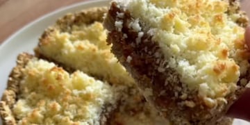 Cómo hacer la tarta de avena y coco sin azúcar.