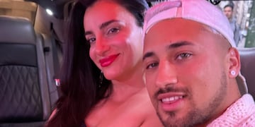 El youtuber uruguayo llevó a la podóloga a la primera edición del evento de streaming.