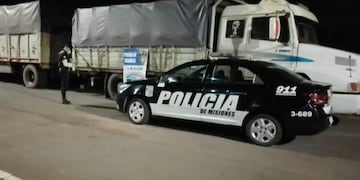 Nuevamente, dos camiones fueron secuestrados con soja ilegal en Leandro N. Alem.