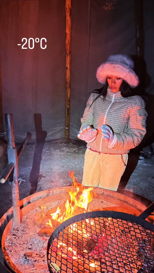 La pareja se atrevió a pasar temperaturas extremas en el norte de Europa.