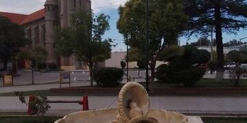 Vandalizaron una fuente previo a su inauguración en Santa Rosa del Conlara, San Luis.