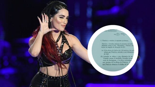 Lali Espósito ¿en la facu? Usaron su show para un parcial de trigonometría y la prueba se hizo viral.