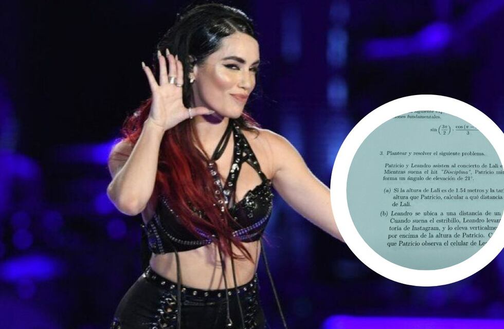 Lali Espósito ¿en la facu? Usaron su show para un parcial de trigonometría y la prueba se hizo viral