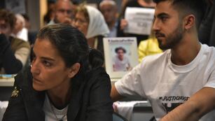 El furcio de Juan Schiaretti que provocó el malestar de la madre de Blas Correas. (Facundo Luque / La Voz)