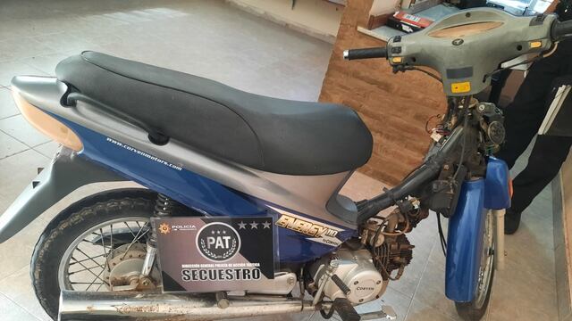 Secuestraron una moto que había sido robada horas antes