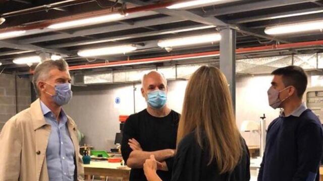 El reencuentro entre Mauricio Macri y Horacio Rodríguez Larreta en una actividad oficial