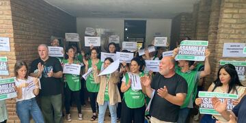 Protesta de trabajadores de ATE en Rafaela