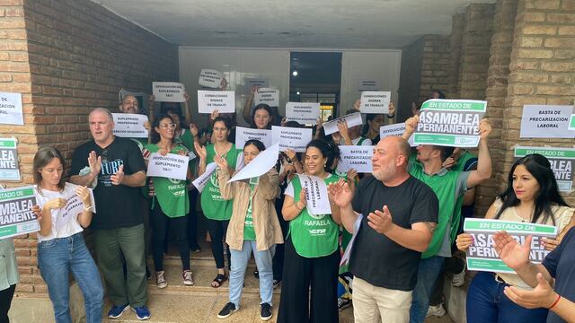 Protesta de trabajadores de ATE en Rafaela