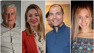 Candidatos a diputados nacionales por Córdoba: Carlos Gutiérrez, Gabriela Estévez, Luis Picat y María Celeste Ponce.