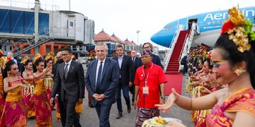 Alberto Fernández llegó a Bali para el G20 (Presidencia)